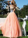 Princess Tulle Sweetheart with Crystal Detailing Orange Pretty Prom Dress #02014826