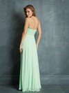 Discount Sweetheart Sage Chiffon Beading Floor-length Prom Dress #02014837