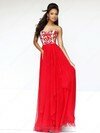Sweet Floor-length Sweetheart Chiffon Appliques Lace Blue Prom Dress #02014853