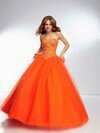Ball Gown Sweetheart Tulle Floor-length Rhinestone Quinceanera Dresses #02071980
