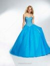 Orange Tulle Ball Gown Sweetheart Lace-up Sequins Prom Dress #02071980