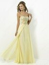Different Sweetheart Chiffon with Beading Daffodil Sheath/Column Prom Dresses #02015042