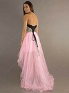 Asymmetrical Lace-up Tulle Crystal Detailing High Low Sweetheart Prom Dress #02015302