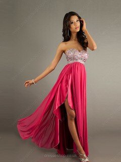 Empire Sweetheart Chiffon Beading Lace-up Elegant Prom Dress #02015077