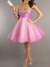 Princess Sweetheart Organza Short/Mini Beading Prom Dresses #02014587