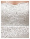 Empire Strapless Tulle Satin Sweep Train Appliques Wedding Dresses #00020442