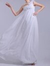 Empire One Shoulder Chiffon Floor-length Ruffles Prom Dresses #02020062