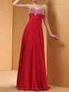 Empire Sweetheart Chiffon Floor-length Rhinestone Prom Dresses #02014424