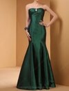 Trumpet/Mermaid Sweetheart Taffeta Floor-length Crystal Brooch Prom Dresses #02014416