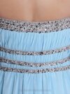 A-line Strapless Chiffon Floor-length Sequins Prom Dresses #02014288