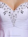 A-line Sweetheart Chiffon Floor-length Rhinestone Evening Dresses #02023096